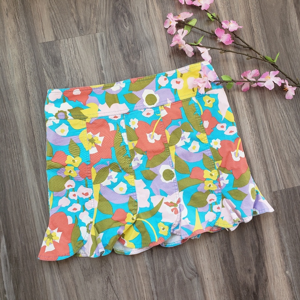 Nanette Lepore Floral Print Skirt